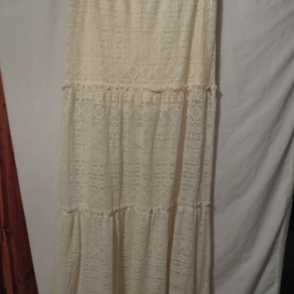 L8ter Light Cream Skirt, Long, NWT, Sz. XL
